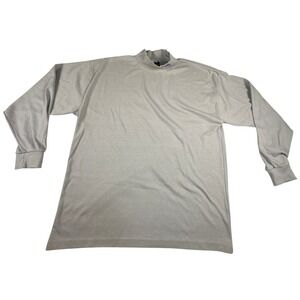 Cross Creek VTG Men's Long Sleeve Mock Neck T Shirt Gray K State Wildcats Size L